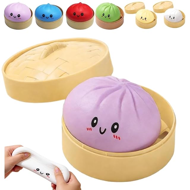 Giant Dumpling Squishy Mystery Dumpling Squishy 4 Rainbow Mystery Squishys Bun Jumbo Dumpling Stress Ball Anxiety Relief Fidget