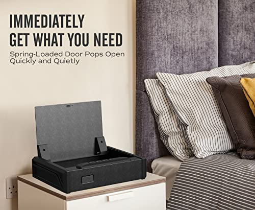 Rpnb Gun Safe, Rfid Gun Safe For Pistols, Quick Access Handgun Safe For Home #TOP1