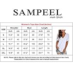 SAMPEEL-Womens-V-Neck-T-Shirt-Rolled-Sleeve-Side-Split-Tunic-Tops
