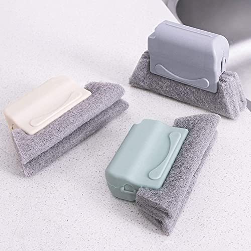 Image of FirstTry Sliding Cleaning Brush | Magic Window Door Track Cleaning Tool | Multipurpose Removable Scouring Hand-held Grip Crevice | for Bathroom, Kitchen, Seams, Floor Liners - Set of 5