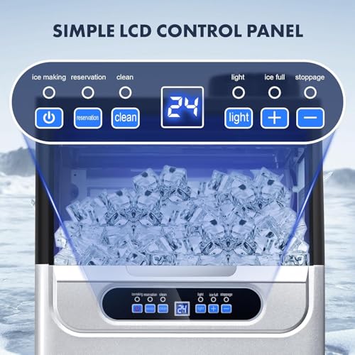 Image of 100LBS /24H Commercial Ice Maker Machine Under Counter /Freestanding