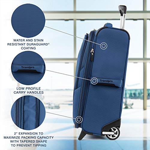 Travelpro Maxlite 5 Softside Expandable Upright 2 Wheel Luggage, Lightweight Suitcase, Men and Women, Sapphire Blue… - Image 4