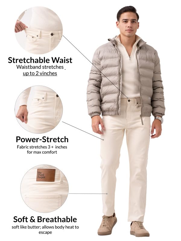 Image of The Pant Project Relaxed Fit Stretchable Jeans for Men | Mens Stylish Denim Cotton Pants