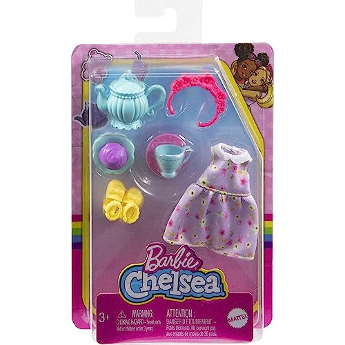 Pack Barbie chelsea thé party – robe élégante, chaussures & accessoires pour Histoires Féeriques