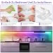 Dreamolour LED Vitrinenbeleuchtung 3M, 6Pcs Music Sync Streifen mit RF Fernbedienung & APP, Dimmable 5V USB Farbwechsel LED-Unterschrankbeleuchtung für Theke Regal Bücherregal TV-Rückseite-6x50cm