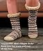 cosyone1997 Mens Fuzzy Slipper Socks with Grips Warm Sherpa Lined Winter Socks Cozy Gifts for Men Size L/XL