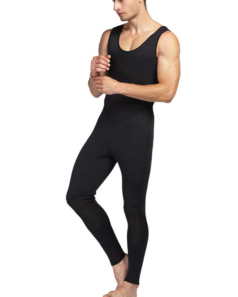 Traje de Neopreno sin Mangas para Hombre, Monopiece Wetsuit 3mm Traje de Buceo Neopreno Ajuste cómodo para Verano, Vacaciones y Buceo