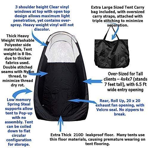 Maximist ST11KBLK Spray Tan Machine With Tent thumb #4