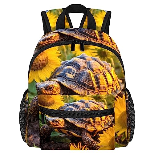 Sac à dos pour enfants garçons et filles avec motif couronne tournesol