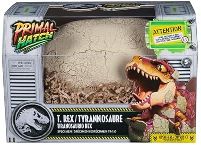 Primal Hatch Dino Rising - Figura Jurassic Dinosaurio Interactivo: Incuba y Entrena a tu Bebé Tiranosaurio Rex con +100 Sonidos y Reacciones - 6072462 - Regalo Niño 5 Años + - Dinosaurios Juguetes