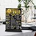 Vlipoeasn 91st Birthday Table Decoration for Men, Black and Gold Back in 1932 Acrylic Table Sign with Black Wooden Stand, 91 Year Old Birthday Party Supplies, 91st Birthday Gift Centerpieces for Women