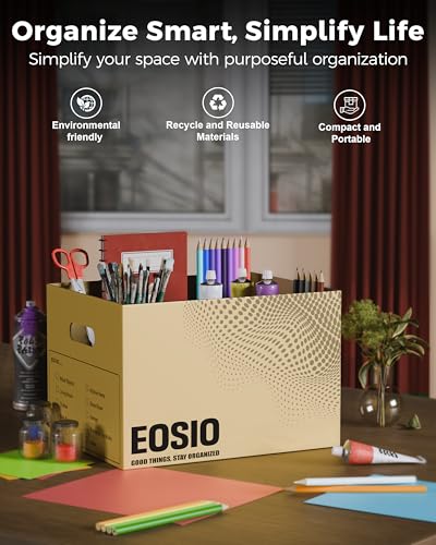 Image of Snap Box Heavy Duty Cardboard Storage Boxes with Lid [Pack of 1] 5-Layer Corrugated Moving Boxes with Handles, Tape-Free Easy Assembly, Organizer for Home, Office, Kitchen