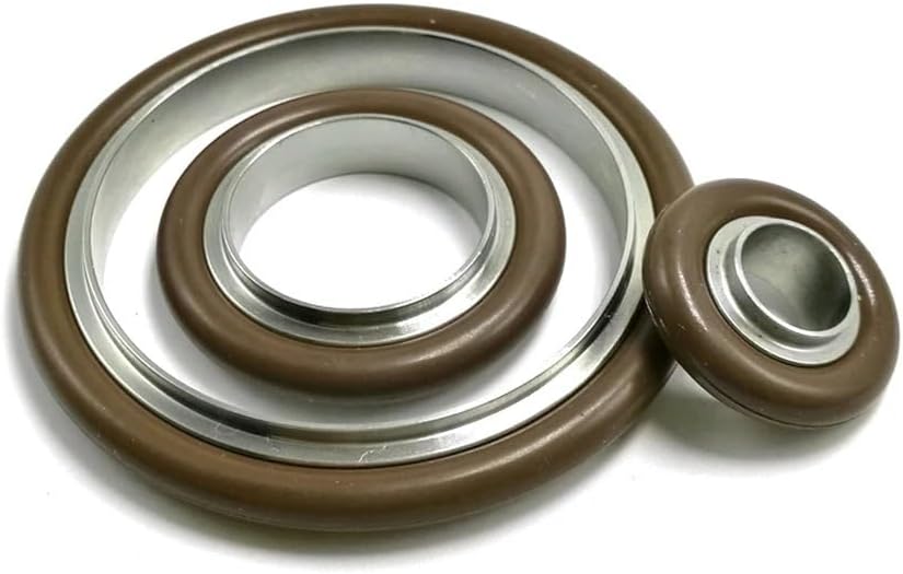 304 Stainless Steel KF Vacuum Centering Ring With Viton O’Ring, Vacuum Fitting(KF.ISO 200-2 pieces)