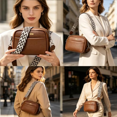 Image of crossbody bags for women trendy with adjustable straps smallleather cross body purses