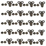 HOODANCOS 20pcs Shoe Rivets Eyelets Kit for Boot Lace Repair Hooks Durable Accessories for Hiking Climbing DIY Stylish Buckles