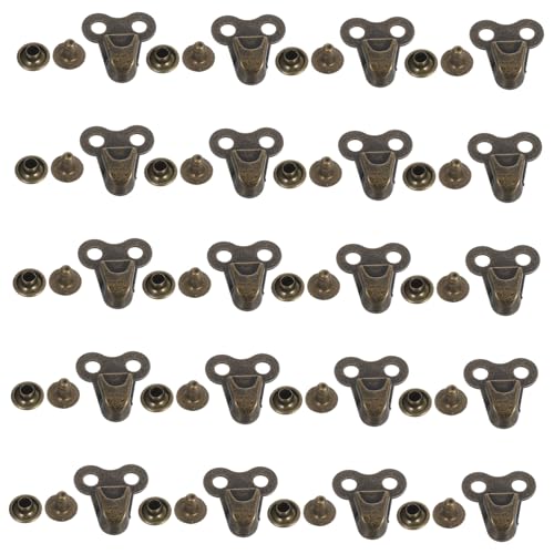 HOODANCOS 20pcs Shoe Rivets Eyelets Kit for Boot Lace Repair Hooks Durable Accessories for Hiking Climbing DIY Stylish Buckles
