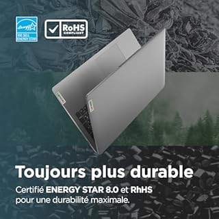 Lenovo IdeaPad 3 17ABA7 - Ordinateur Portable 17.3'' HD+ (AMD Ryzen 5 5625U, RAM 8Go, SSD 512Go, AMD Radeon Graphique, Windows 11 Home) Clavier AZERTY Français - Gris