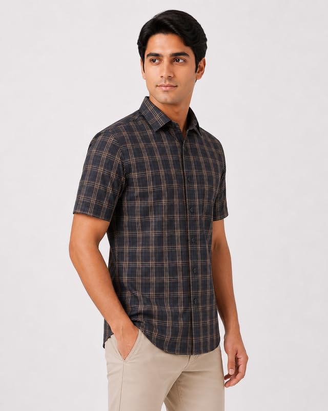 Image of Mens Half Sleeves Regular Shirt
