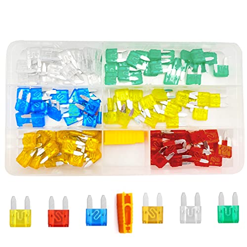 Fusible Voiture, 120 Pièces Fusibles à Lame Avec 1 Extracteur pour Camions, Bus, Voitures Particulières et Autres Types de Voitures Cover