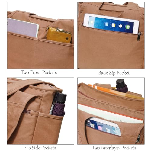 Image of KYALOU Utility Large Tote Bag, Women Casual Shoulder Bags for Work School Gym Beach Travel Shopping Grocery