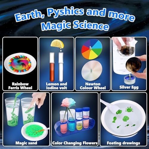 Unglinga HZDZKH47 250+ Science Experiments Kits For Kids, Boys Girls Toys Birthday Gifts Ideas, Chemistry Set thumb #4