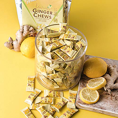 Prince Of Peace Ginger Chews With Lemon, 1 Lb. – Candied Ginger – Lemon Candy – Lemon Ginger Chews – Natural Candy #TOP3