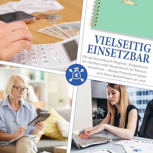 Haushaltsbuch A5 – Ausgaben Tracker & Finanzplaner mit 120 Seiten, 31 Zeilen pro Seite für tägliche Einträge, Kassenbuch zur Einnahmen-Ausgaben Übersicht (Grün)