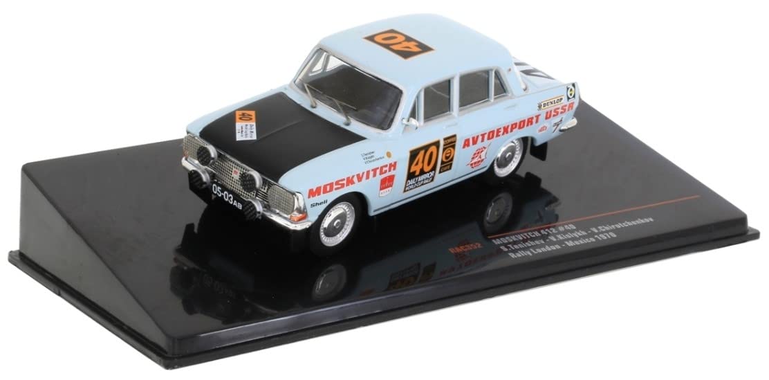 MOSKWITSCH 412 miniature rallye 1970 échelle 1/43 IXO réplique historique