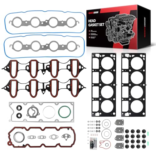 Image of Torchbeam Head Gasket Kit, Engine Cylinder Head Gasket Set Fit for Chevy Silverado Suburban 1500 Tahoe Avalanche Express, GMC Sierra Yukon XL 1500 Savana 4.8L 5.3L, Replace# HS26191PT, HS26191PT-1