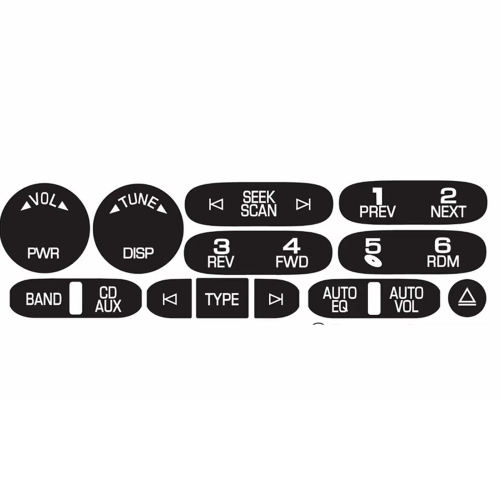 Modification Interior Compatible with for Cadillac for Isuzu 2002 2003 2004 2005 2006 Car Auto Accessories Radio Navigation Control Button Repair Decals Sticker Kit Dash