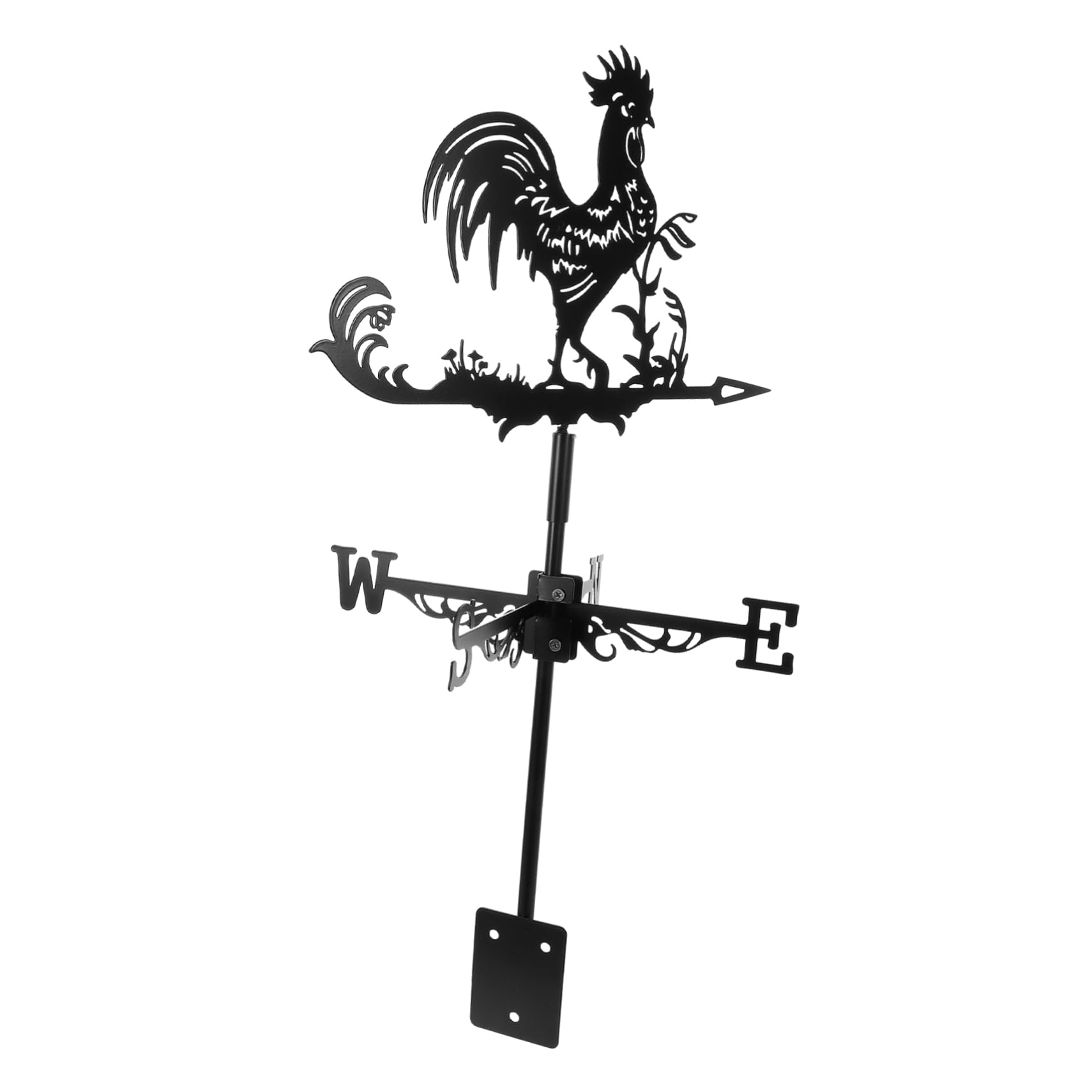 Sosoport Weather Vane Rooster Model Durable Roof Mount Decoration for Outdoor Use Vintage Farmhouse Weather Indicator for Garden Deck Craftsmanship