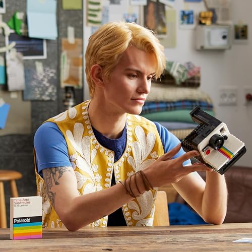 LEGO Ideas Appareil Photo Polaroid OneStep SX-70, Maquette à Construire pour Adultes avec Autocollants, Activité Manuelle, Idée Cadeau pour Femmes et Hommes 21345