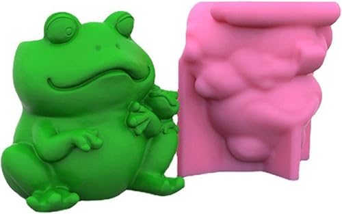 Miniatura 8 de Xuyuan Molde para macetas  Molde de resina en forma de rana  Molde para macetas de hormigón, molde de silicona para macetas, portavelas para