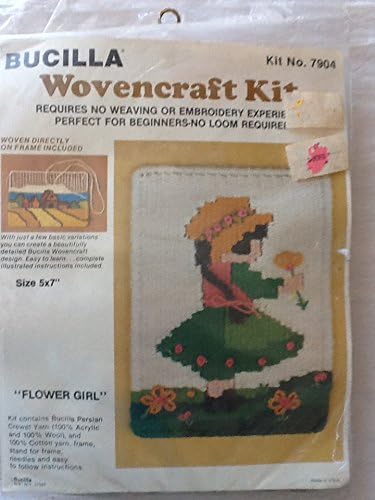 Bucilla Wovencraft Weaving Craft Kit 7904 "Flower Girl"