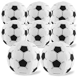 FOKICOS 8pcs Soccer Beach Balls,15 Inch Inflatable Soccer Beach Balls Bulk for Pool Birthday Party Decoration Beach Favors