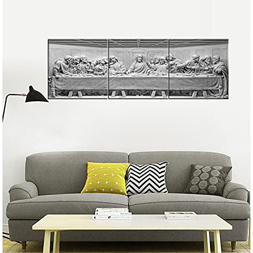 Arnlrdya The Last Supper Marble Relief In Rome Canvas Print Wall Art Wall Decor Christ Jesus And 12 Apostles Picture Painting For Bedroom Decoration Poster Framed Ready To Hang #TOP25