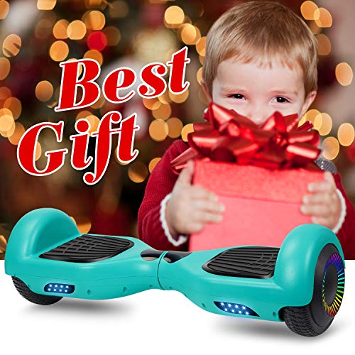 Felimoda Hoverboard w/LED Wheels Lights, self Balancing Hoverboard for Kids and Adult(Green)