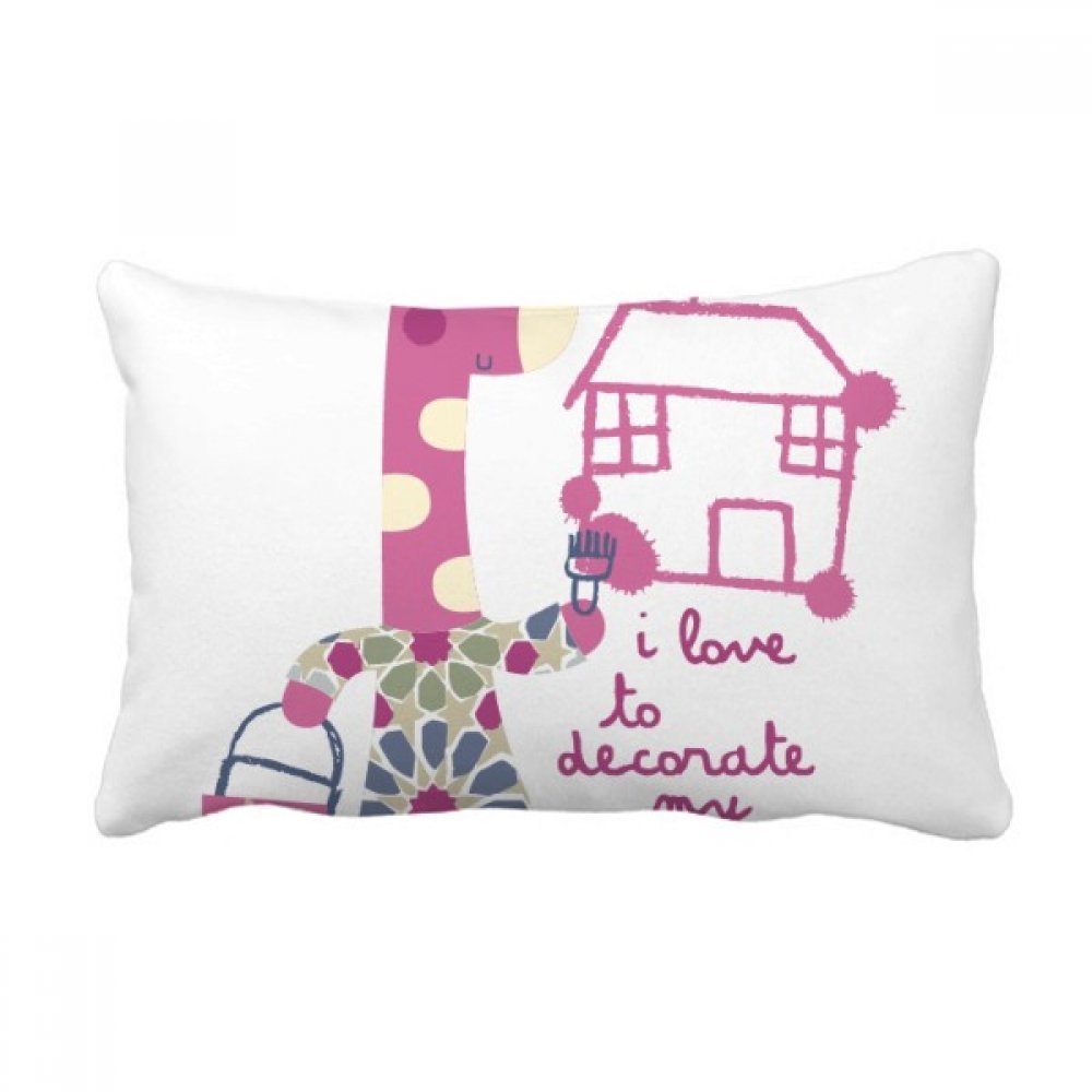 Coussin ergonomique girafe rose pour soulager le mal de dos