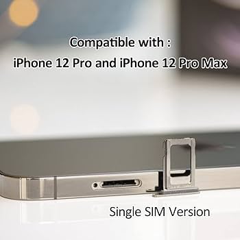 Amazon.com: Sim Card Tray Slot Compatible with iPhone 12 Pro