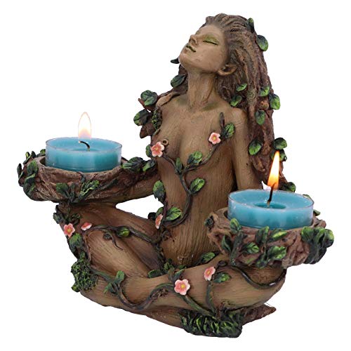 Nemesis Now Balance Of Nature Female Tree Spirit Tealight Candle Holder, 19Cm, Brown #TOP1