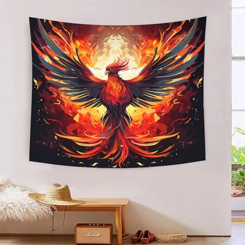 Tapisserie 3D Phoenix NMOTARVIN pour métamorphoser l'ambiance de votre chambre 180x230