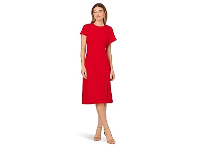 Adrianna Papell Ruffle Bodice Midi Dress Women