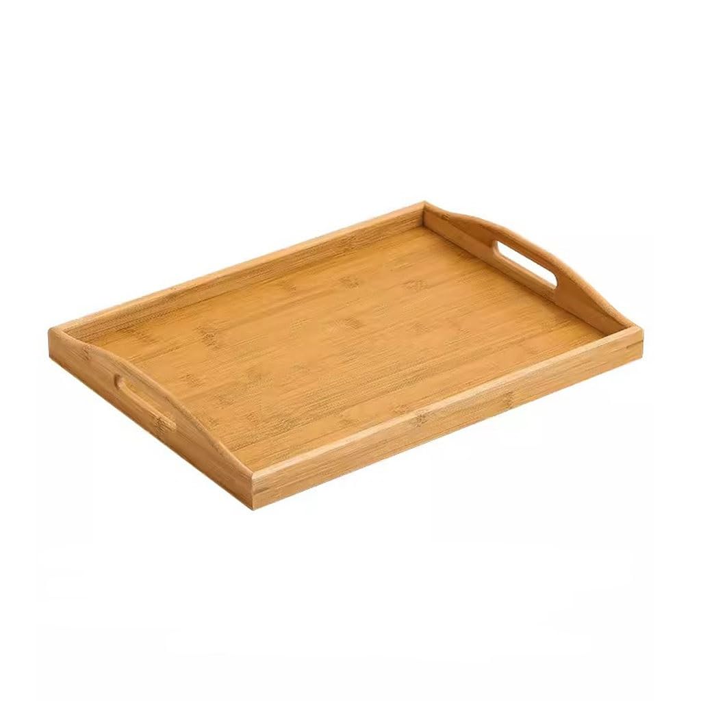 Bandeja para Servir té, Rectangular, para exhibir Tazas de té, para restaurantes, cafeterías, hoteles, Comidas, bandejas Grandes para Comer en el Regazo (C)