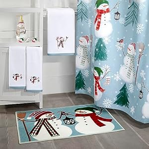 Avanti Linens Snowman Park Collection, 2pc Fingertip Towels, Multicolor Avanti Linens Snowman Park Collection 2pc Fingertip Towels Multicolor