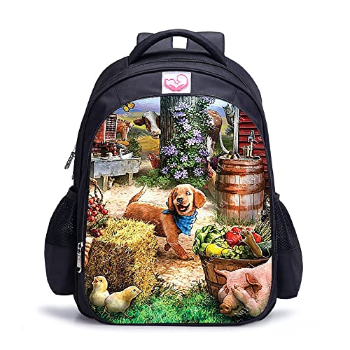 Cartable de mode animal 3D pour filles et garçons sac de sport 16 pouces