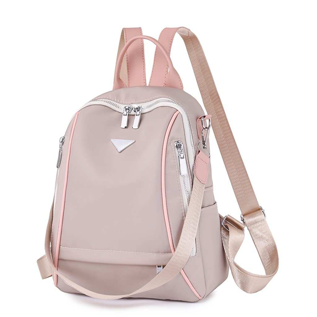Mochila for Mujer, Mochila de Tela Oxford a la Moda Que combina con Todo, Mochila de Viaje de Doble Uso for Mujer, Mochila pequeña (Color : Pink)