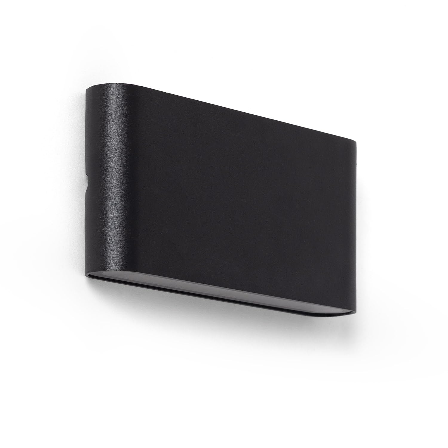 LEDKIA LIGHTING Aplique de Pared Exterior LED 12W Aluminio Rectangular Iluminación Doble Cara Luming Negro 2700K Blanco Cálido