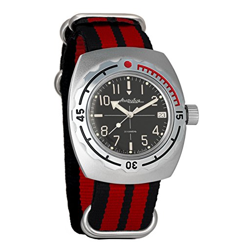 Vostok Amphibian �������� �����Y �r���v �������� �~���^���[ �_�C�o�[ Amphibia �P�[�X �r���v #090921, 090921:�u���b�N+���b�h, �_�C�o�[�A���������B