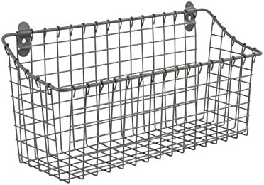 Spectrum Extra Large Wire Wall Mount Storage Basket Industrial Gr...