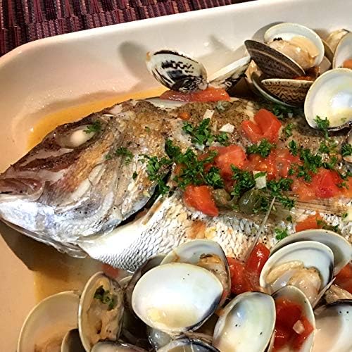 Amazon アクアパッツア セット 天然鯛５００ｇ１尾 はまぐり 中国産 ｓサイズ５００ｇ 明太子２個 ホタテの貝柱６個 レシピ 瀬戸内たいたいclub 鮮魚 通販